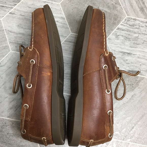 Dockers Brown Leather Boat Shoes | 9 - Picture 6 of 8